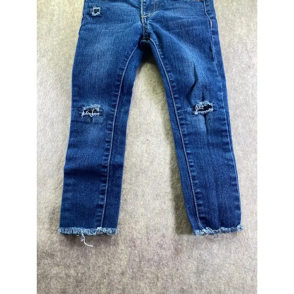 Joe's Jeans Skinny Distressed Adjustable Waist Blue Jeans Size 5